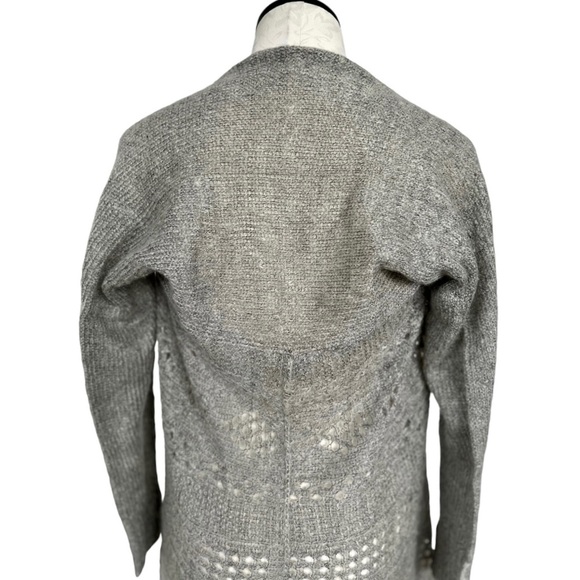 Simply Noelle Convertible Sweater Lightweight Open Knit Taupe Size M - Picture 8 of 16